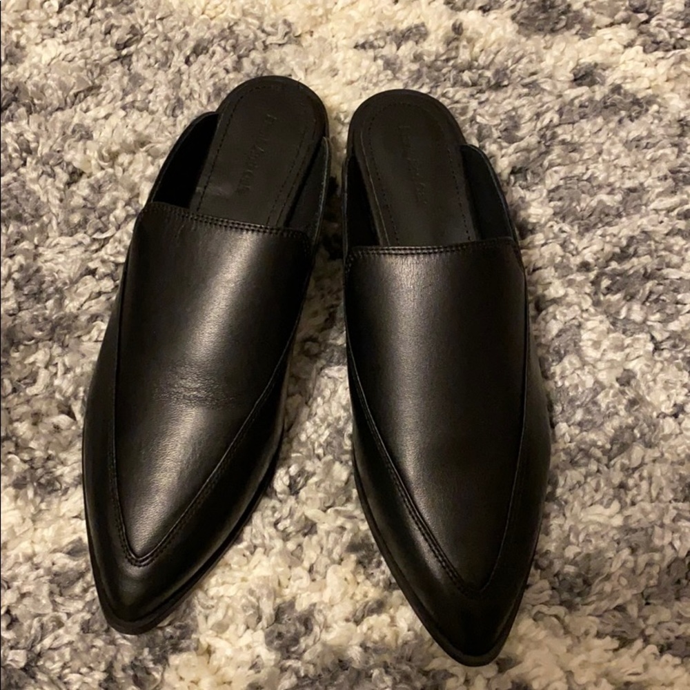 Frank and Oak Pointy Mule in Black